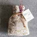 Favor Boxes Bags & Containers Rustic Chic Burlap and Lace Drawstring Favor Bag (Pack of 12) JM Weddings