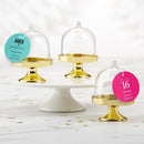 Favor Boxes & Containers Personalized Small Bell Jar with Gold Base - Birthday (Set of 12) Kate Aspen