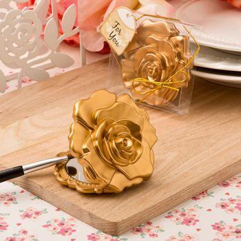 Favor Party Supplies: Matte Rose Gold Compact Vanity Mirror Fashioncraft