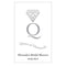 Favor Queen Of Diamonds  Rectangular Playing Card Sticker Metallic Berry (Pack of 1) Weddingstar