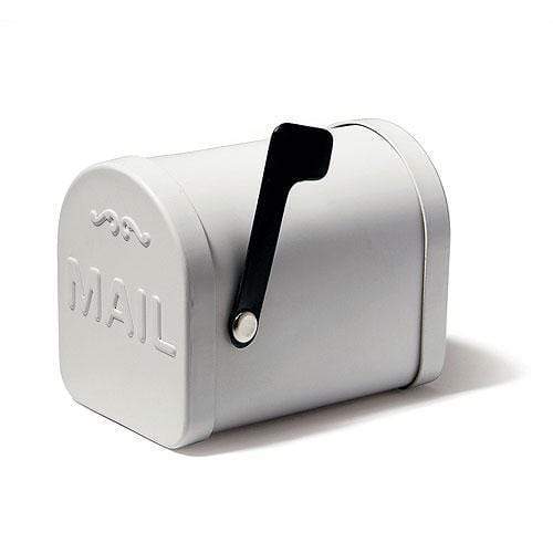 Favor Small White Tin Mailbox Favor Container (Pack of 6) JM Weddings