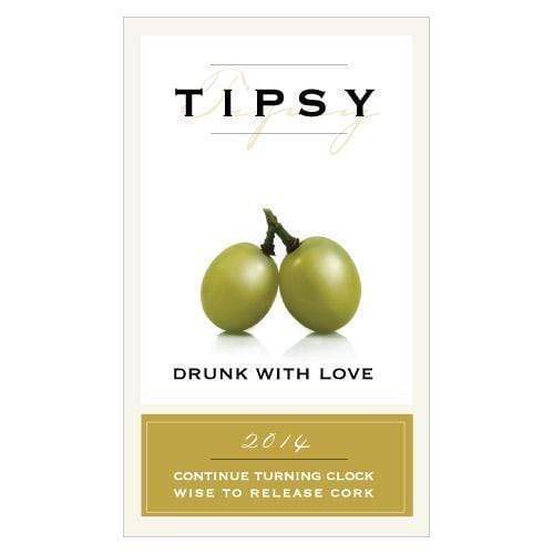 Tipsy Rectangular Sticker Plum (Pack of 1)