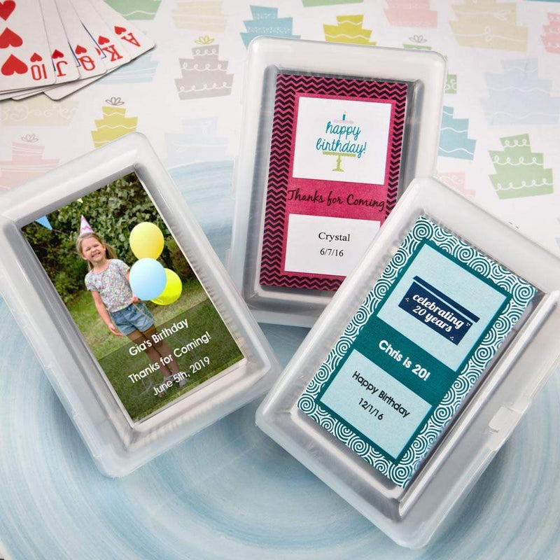 Favors By Season Personal Gifts Playing Cards Party Favors - Happy Birthday Fashioncraft