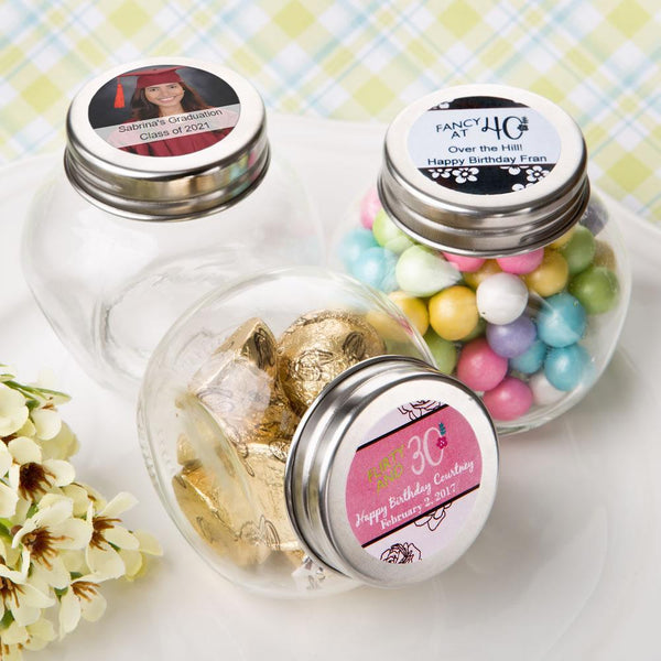 Favors By Season Personalized Glass Jar - Butterfly Fashioncraft