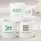 Favors By Season Personalized white ceramic coffee mug - cannabis design Fashioncraft