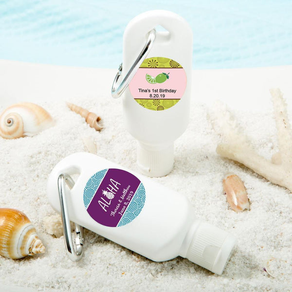 Favors By Type Personalised Expressions Collection Sunscreen With SPF30 - tropical design Fashioncraft