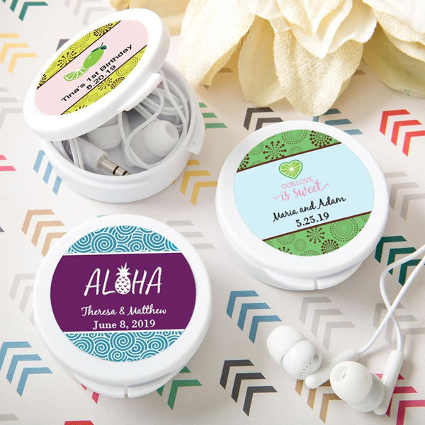Favors By Type Personalized Ear Bud Headphones From Fashioncraft - Graduation Design Fashioncraft