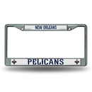 FC License Frame (Chrome) Cool License Plate Frames New Orleans Pelicans Chrome Frame RICO