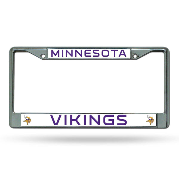FC License Frame (Chrome) License Plate Frames Vikings Chrome Frame RICO