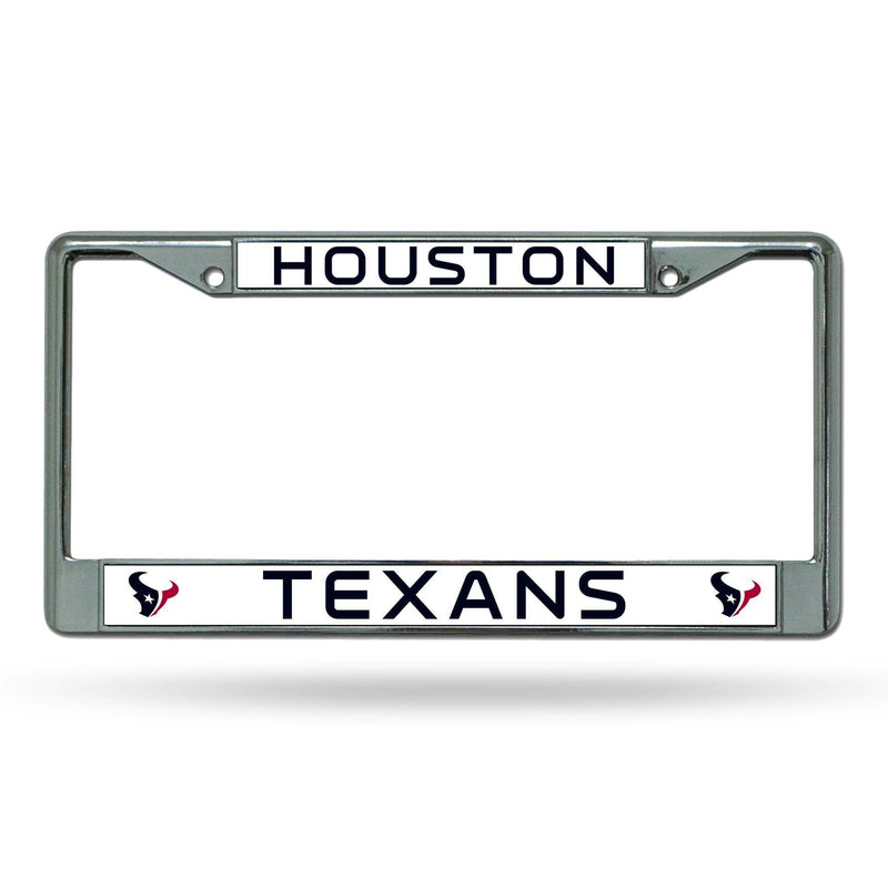 Cool License Plate Frames Texans Chrome Frame