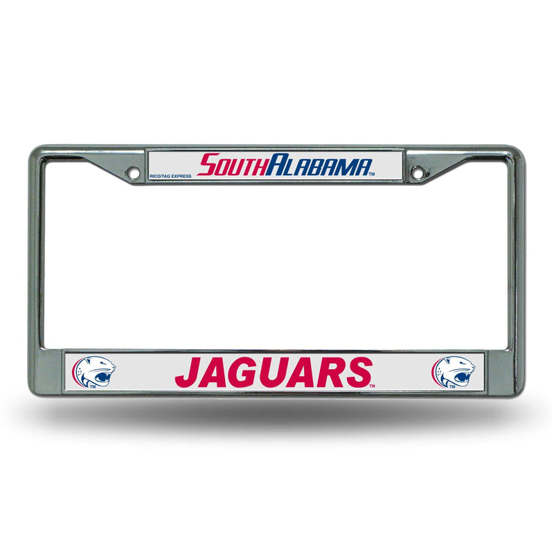 FC License Frame (Chrome) Unique License Plate Frames  South Alabama Chrome Frame RICO