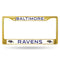 FCC Chrome Frame (Colored) Best License Plate Frame Ravens Colored Chrome Frame Secondary Gold RICO