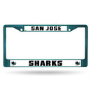 FCC Chrome Frame (Colored) Best License Plate Frame Sharks Aqua Colored Chrome Frame RICO