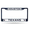 FCC Chrome Frame (Colored) Car License Plate Frame Texans Colored Chrome Frame Secondary Navy RICO