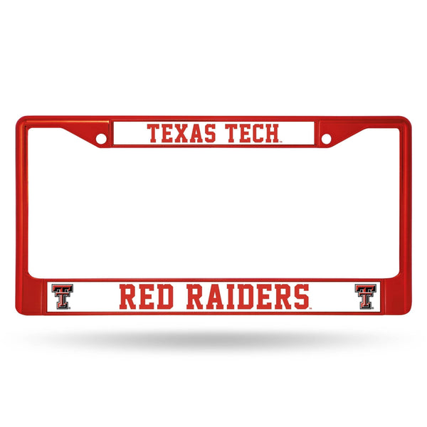 Lexus License Plate Frame Texas Tech Red Colored Chrome Frame