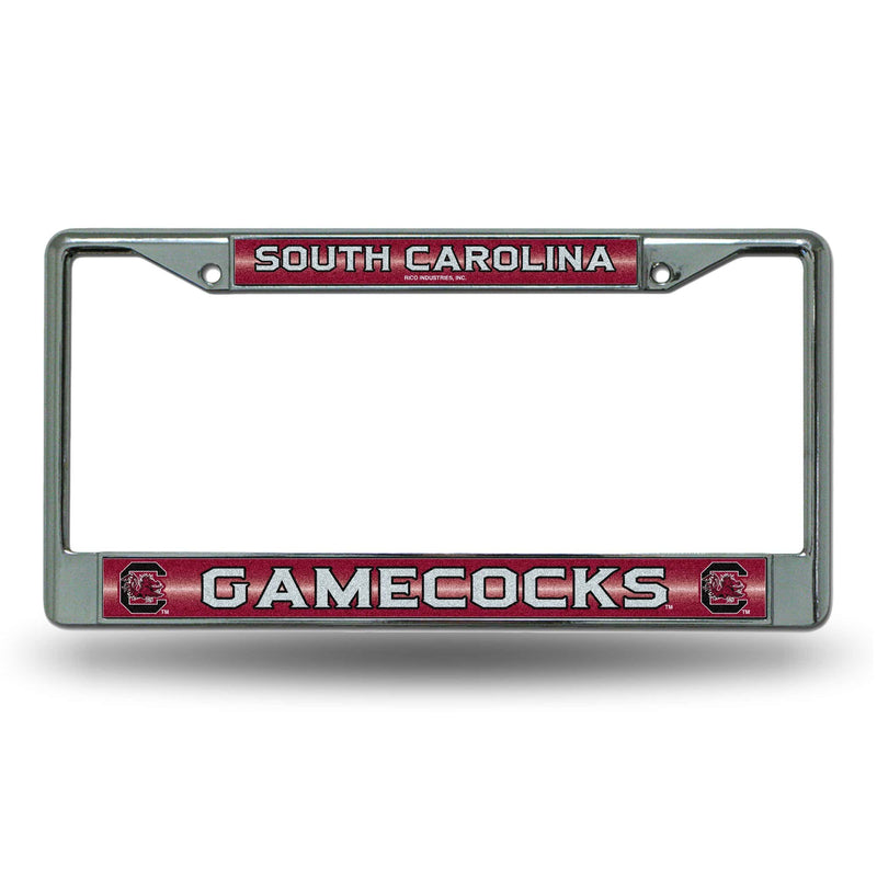 FCGL License Frame (Chrome Glitter) Audi License Plate Frame  South Carolina Bling Chrome Frame RICO