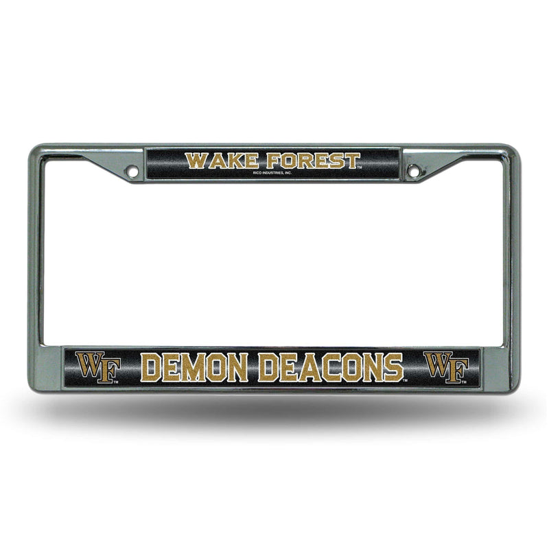 FCGL License Frame (Chrome Glitter) Audi License Plate Frame Wake Forest Bling Chrome Frame RICO