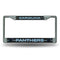 FCGL License Frame (Chrome Glitter) Cute License Plate Frames Panthers Bling Chrome Frame RICO