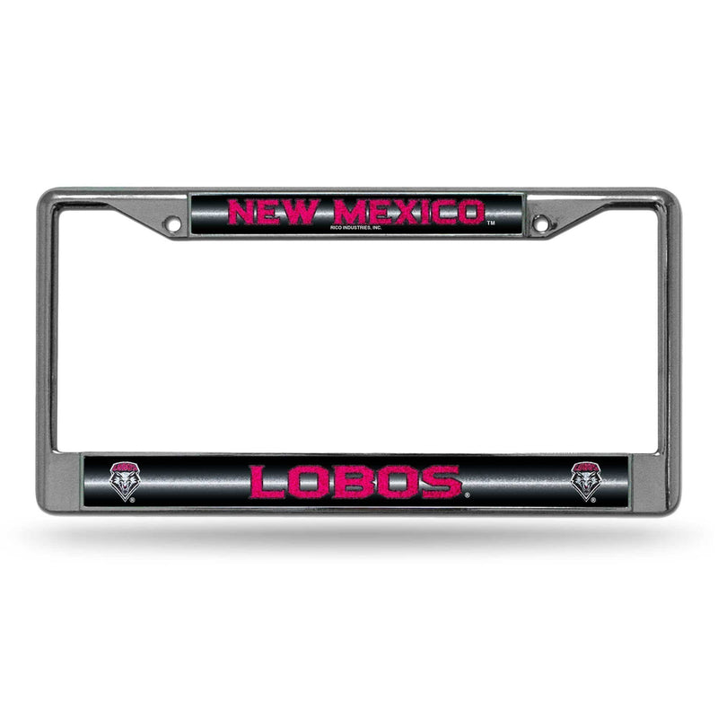 FCGL License Frame (Chrome Glitter) Jeep License Plate Frame New Mexico Bling Chrome Frame RICO