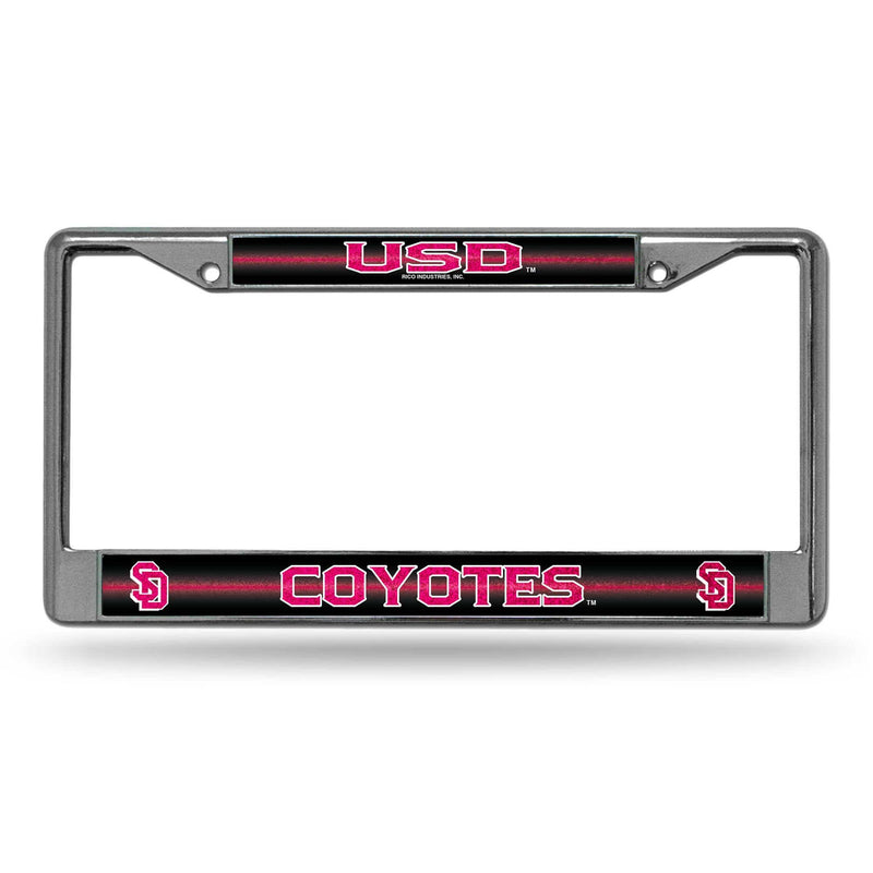 FCGL License Frame (Chrome Glitter) Jeep License Plate Frame  South Dakota Bling Chrome Frame RICO
