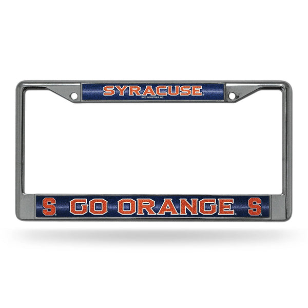 Jeep License Plate Frame Syracuse Bling Chrome Frame