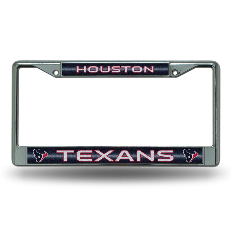 Cute License Plate Frames Texans Bling Chrome Frame