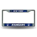 FCGL License Frame (Chrome Glitter) Vehicle License Plate Frames Rangers NY Bling Chrome Frame RICO