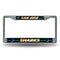FCGL License Frame (Chrome Glitter) Vehicle License Plate Frames Sharks Bling Chrome Frame RICO