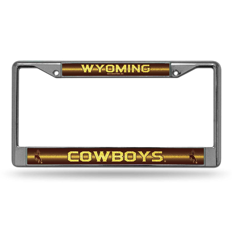 BMW License Plate Frame Wyoming Bling Chrome Frame
