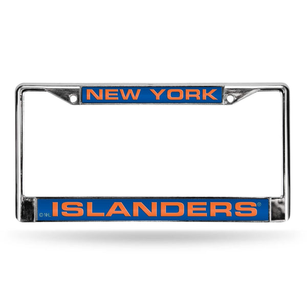 FCL Chrome Laser License Frame Mercedes License Plate Frame New York Islanders Laser Chrome Frame RICO