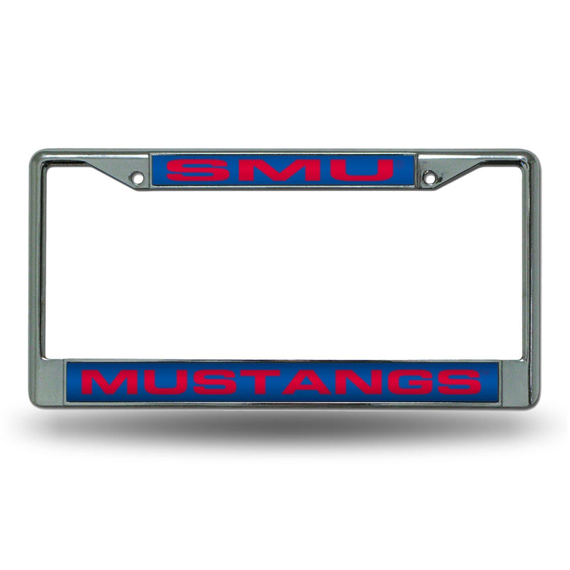 FCL Chrome Laser License Frame NCAA Southern Methodist FCL License Plate Frame (Chrome Laser) RICO