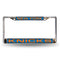 FCL Chrome Laser License Frame Porsche License Plate Frame New York Knicks Blue Laser Chrome Frame RICO