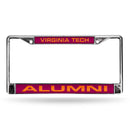 FCL Chrome Laser License Frame Subaru License Plate Frame Virginia Tech Alumni Laser Chrome Frame RICO
