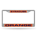 Mustang License Plate Frame Syracuse Laser Chrome Frame