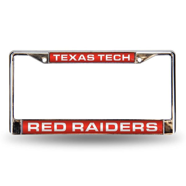 Mercedes Benz License Plate Frame Texas Tech Red Laser Chrome Frame