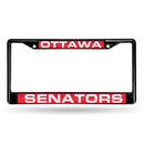 FCLB Laser License Frame (Black) Lexus License Plate Frame Ottawa Senators Black Laser Chrome Frame RICO