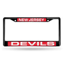 FCLB Laser License Frame (Black) Mercedes License Plate Frame New Jersey Devils Black Laser Chrome Frame RICO
