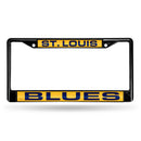 FCLB Laser License Frame (Black) Mercedes License Plate Frame State Louis Blues Black Laser Chrome Frame RICO