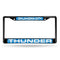FCLB Laser License Frame (Black) Porsche License Plate Frame Oklahoma City Thunder Black Laser Chrome Frame RICO