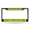FCLB Laser License Frame (Black) Subaru License Plate Frame Oregon Black Laser Chrome Frame RICO