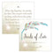 Feather Whimsy Open Format Square Favor Tag Purple (Pack of 1)-Wedding Favor Stationery-Sea Blue-JadeMoghul Inc.