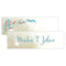 Feather Whimsy Small Rectangular Favor Tag Sea Blue (Pack of 1)-Wedding Favor Stationery-Purple-JadeMoghul Inc.