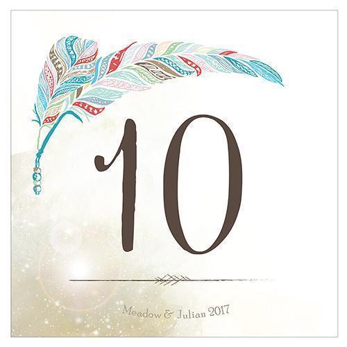 Feather Whimsy Square Table Numbers Numbers 85-96 Purple (Pack of 12)-Table Planning Accessories-Purple-1-12-JadeMoghul Inc.