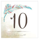 Feather Whimsy Square Table Numbers Numbers 85-96 Purple (Pack of 12)-Table Planning Accessories-Purple-49-60-JadeMoghul Inc.
