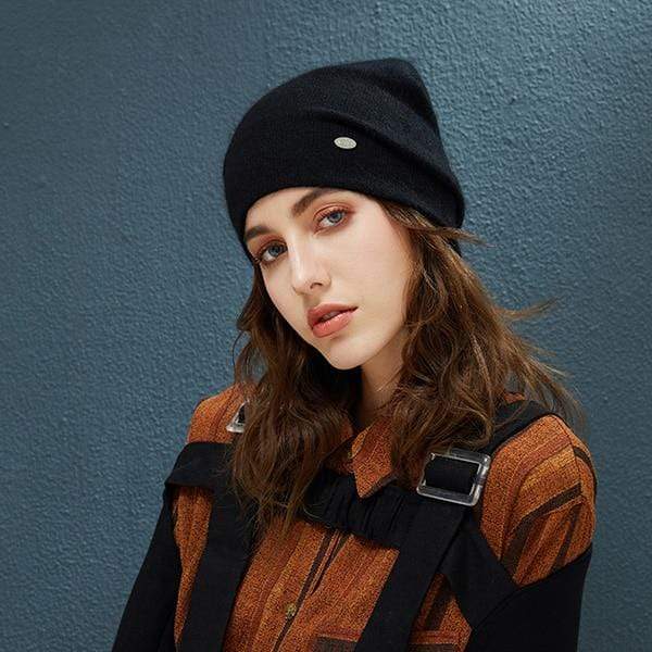 Female Beanies Rabbit Hair Winter Hats For Women Casual Autumn Knitted Beanie Girl Fashion High Quality Bonnet Cap Soft Wool Hat AExp