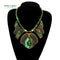 Female vintage choker pendants&necklaces big boho necklaces ethnic bohemian jewelry statement tribal orange bijoux femme mujer-green-45cm-JadeMoghul Inc.