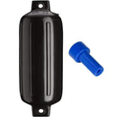 Fenders Polyform's G-5 Twin Eye Fender 8.8" x 26.8" Black w/Air Adapter [G-5-BLACK] Polyform U.S.