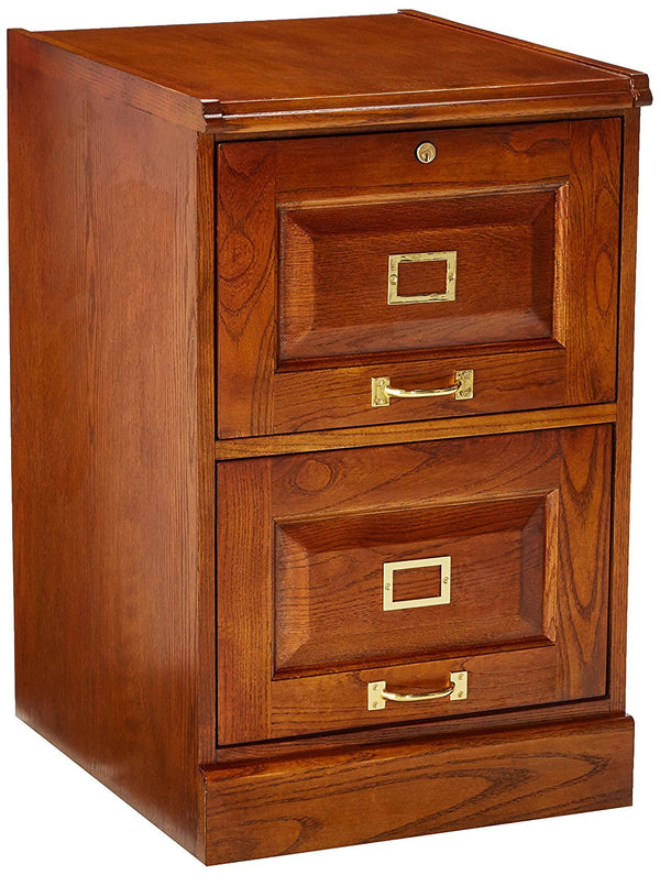 File Cabinet Set with Drawers, Brown-Accent Chests and Cabinets-Brown-Wood-JadeMoghul Inc.