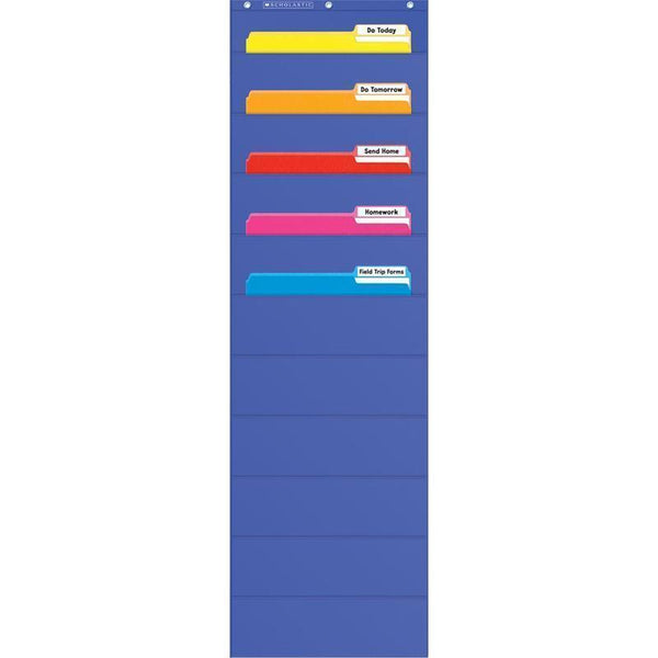 FILE ORGANIZER POCKET CHART GR K-5-Learning Materials-JadeMoghul Inc.