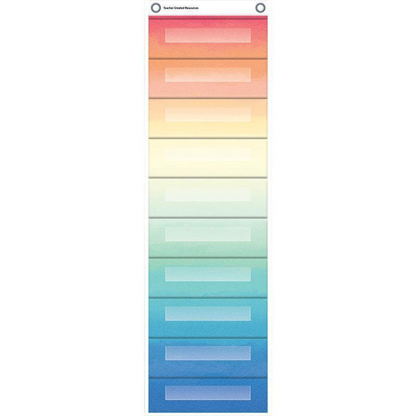 FILE STORAGE PCKET CHART WATERCOLOR-Learning Materials-JadeMoghul Inc.